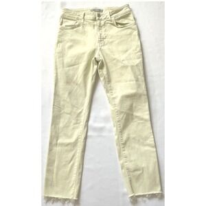 MAVI VIOLA tender pastel yellow denim jean High rise Slim Straight M101048 28 27